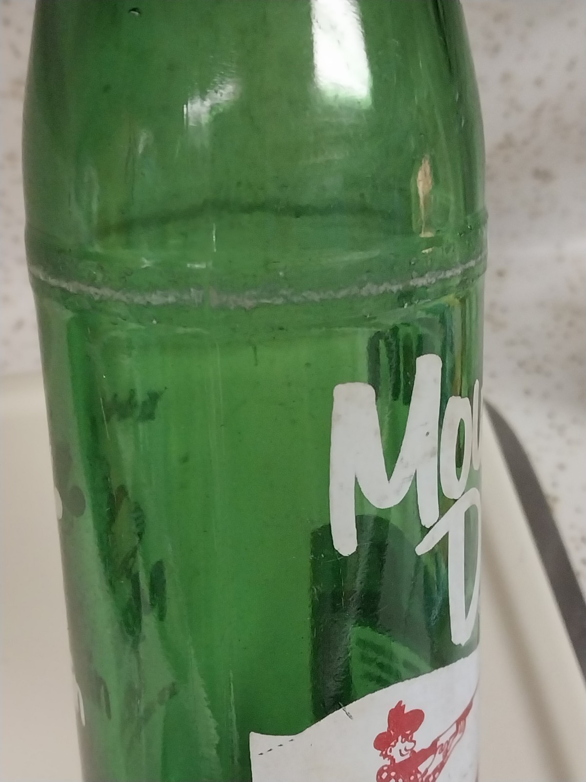 Vintage Mt. Dew Bottle 10 Oz 1960's