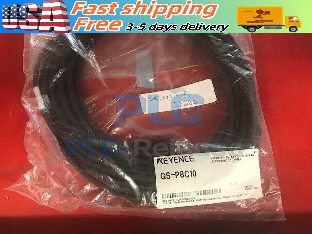 Keyence GS-P8C10 CABLE STANDARD M12 10M GS 10M (Brand New)  US Free TAX