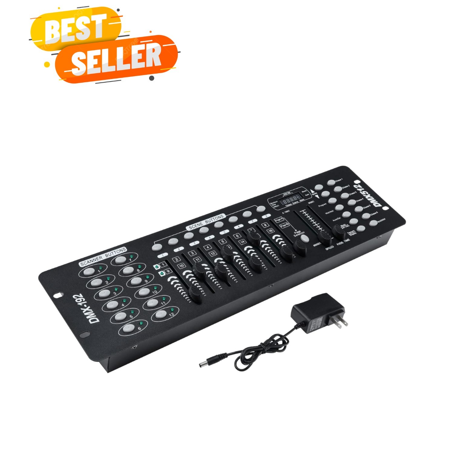 DMX 512 Controller, 192 Channel DMX Light Controller Stage Lighting Console f...
