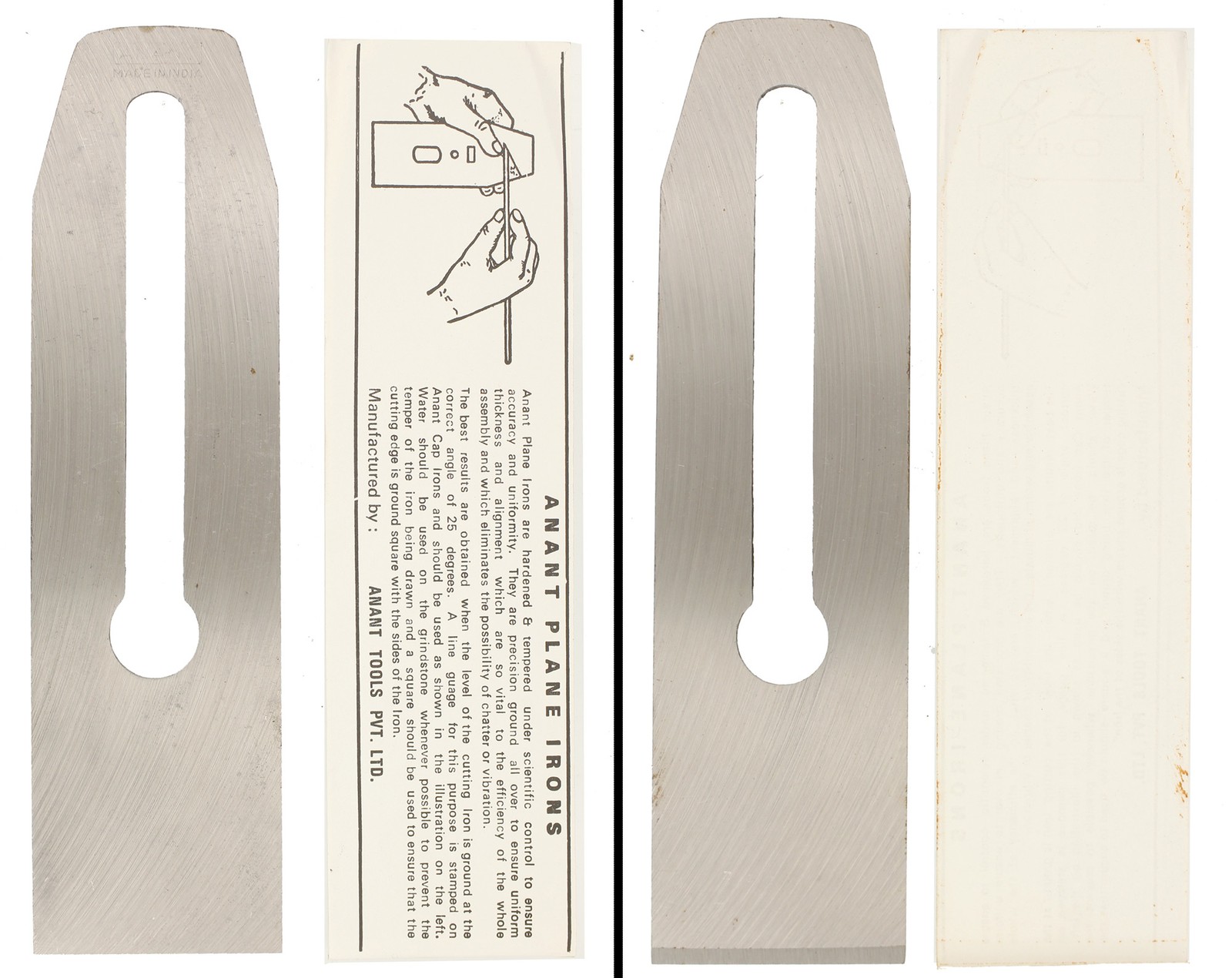 Founder's Grade 2" Width Anant Iron for Stanley No. 4/5 Planes  - mjdtoolparts
