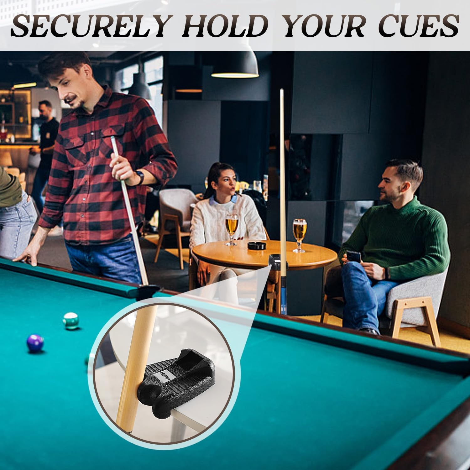 Cue Rest Cue Stick Holder 2 Holes Pool Accessory