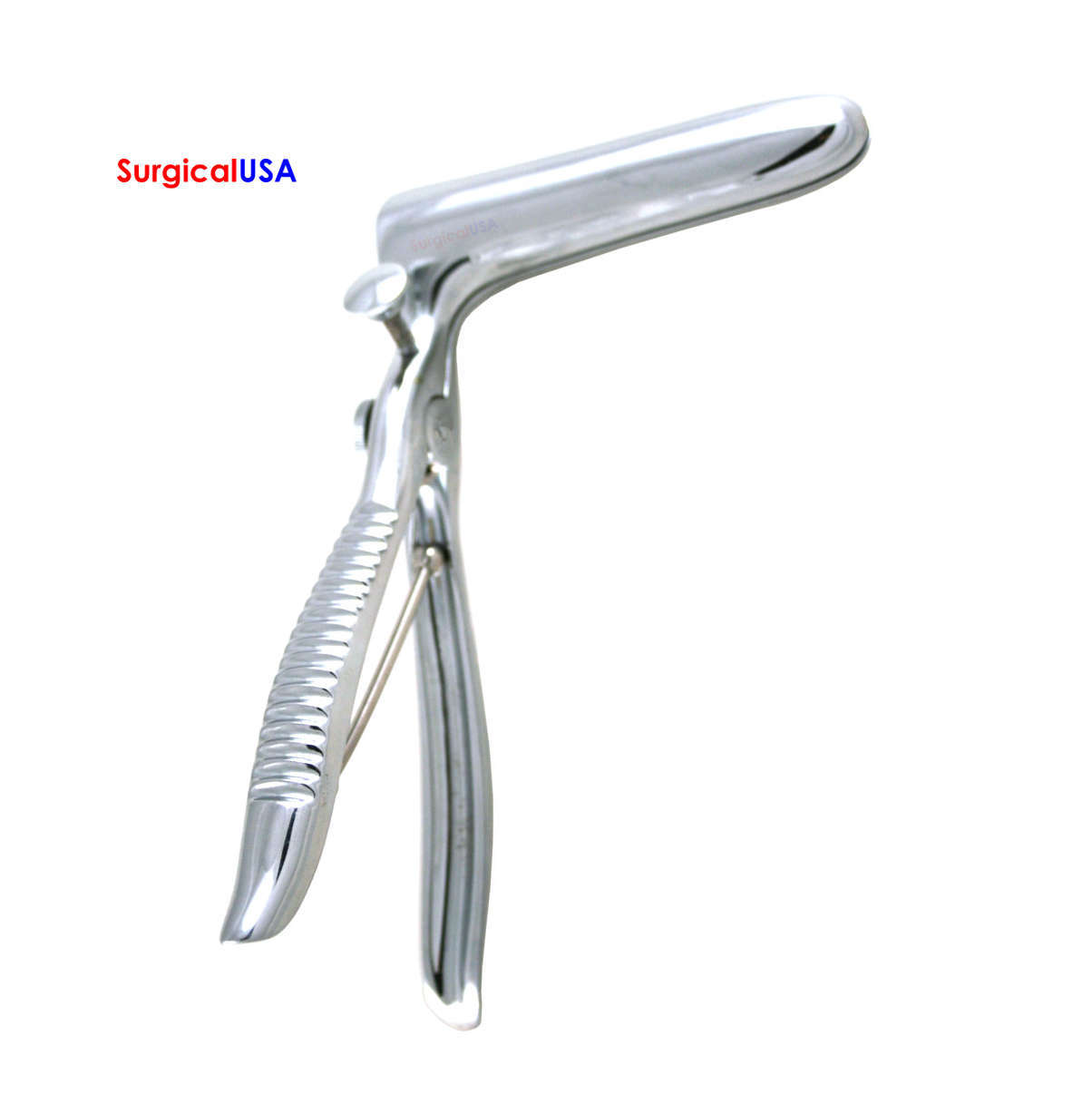 Bodenhammer Rectal Speculum 6inch Solid Blades with Set Screw Spring Handle