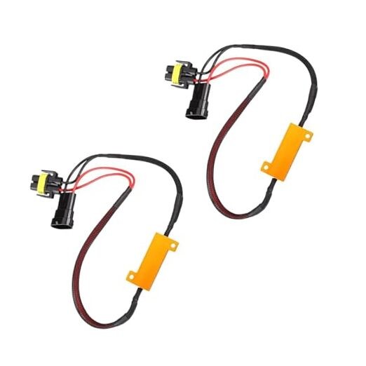 2PCS LED Light Resistor Kit, 50W 6 Ohm Anti-flicker Load Resistor, Waterproof