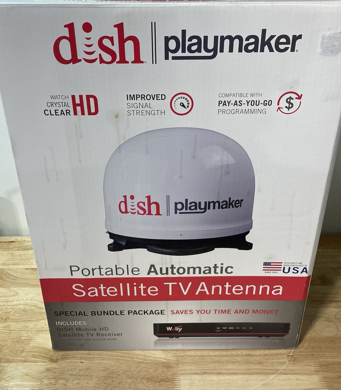 Winegard Playmaker Portable Satellite Antenna With Receiver