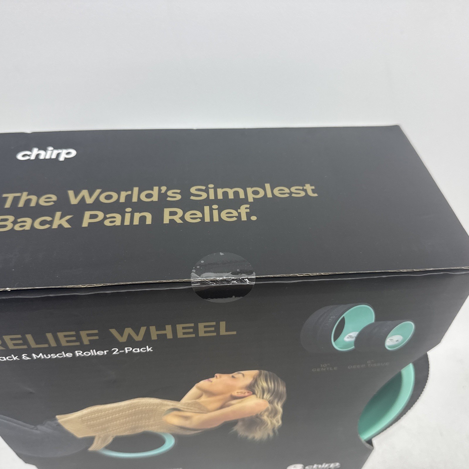Chirp RELIEF WHEEL Back & Muscles Roller 10” Gentle & 6” Deep Tissue Back Crack