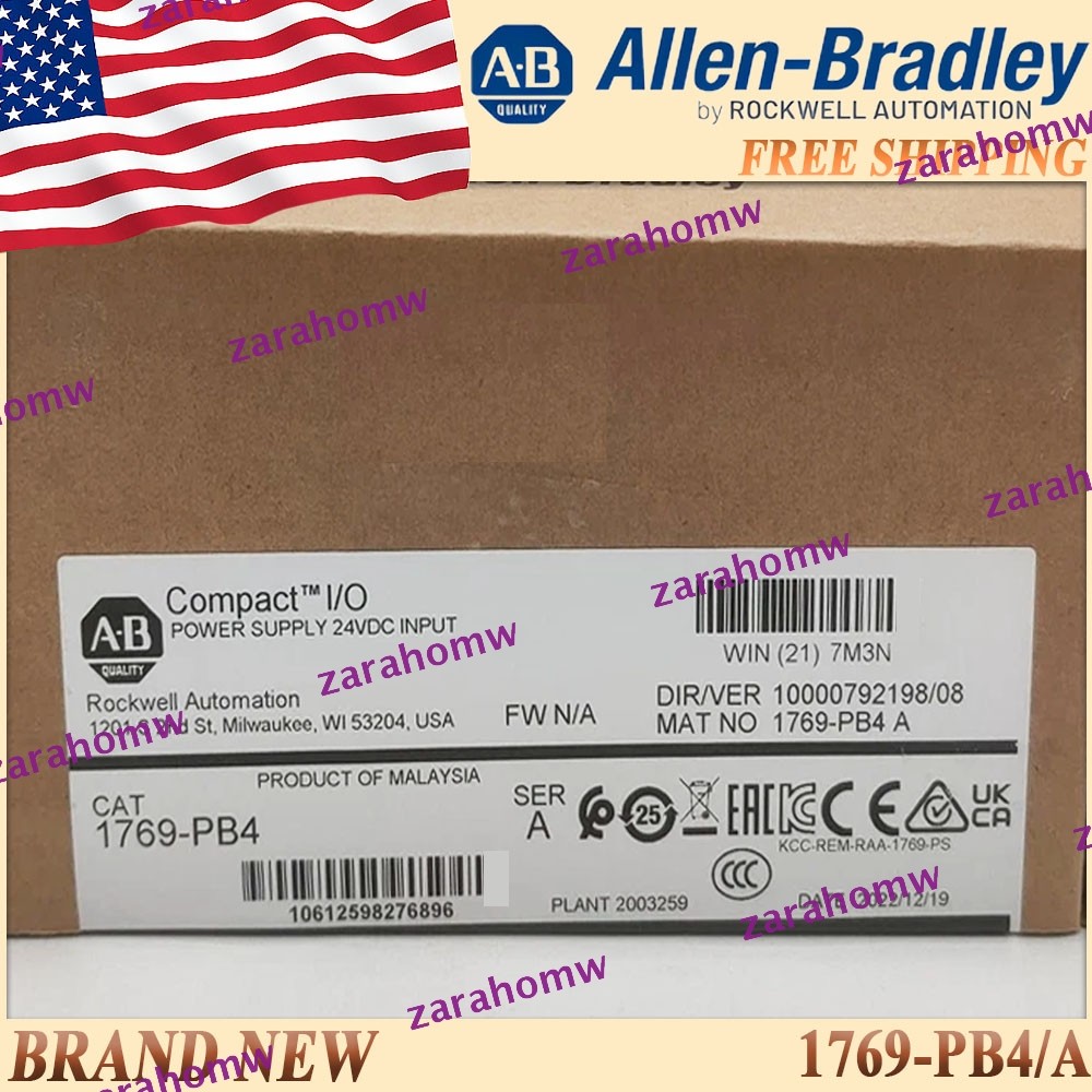 New in Box AB 1769-PB4/A Power Supply 1769 PB4 serA Free Ship US 1PC 1769-PB4