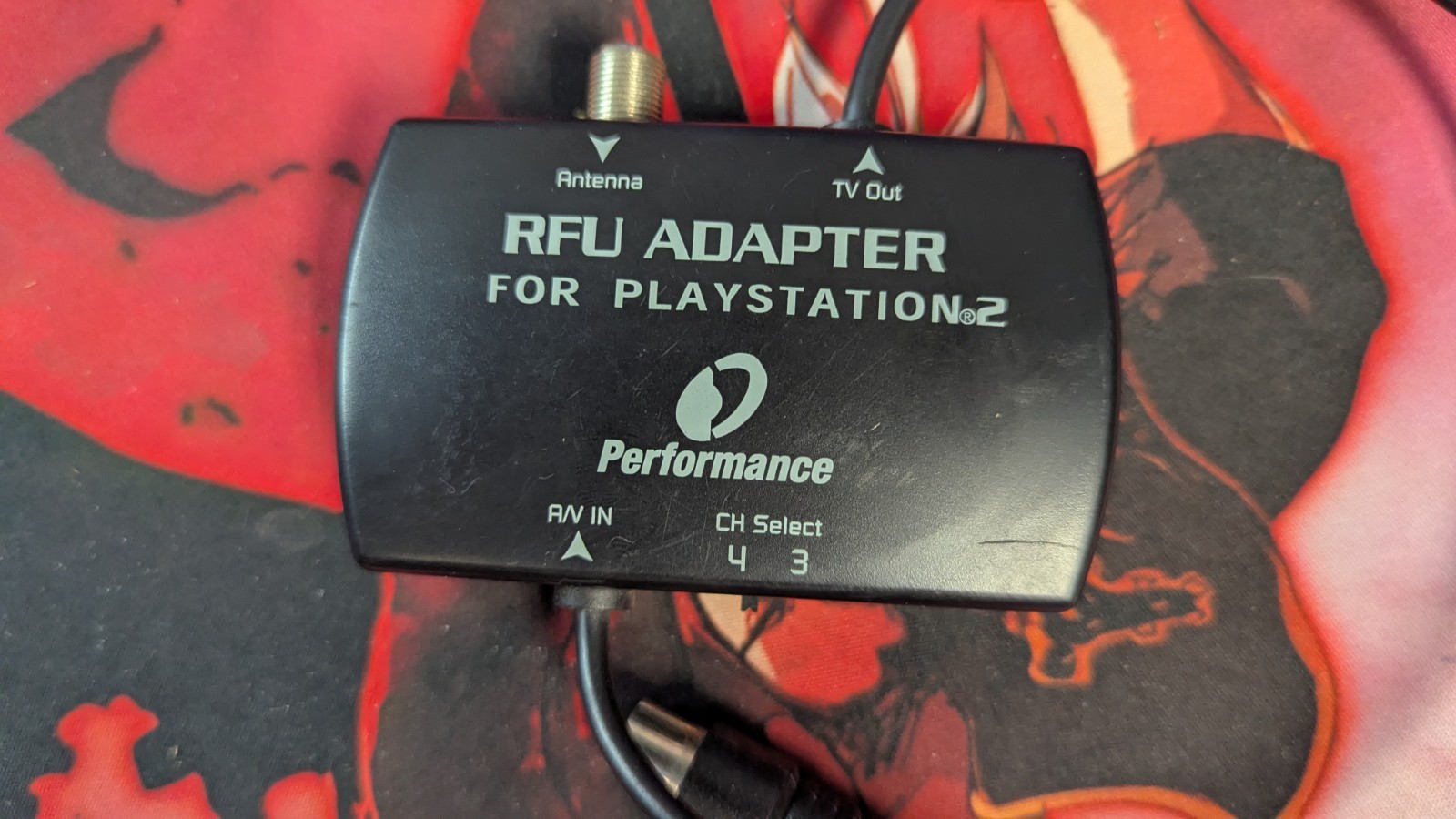PlayStation 2 RFU Adapter by Performance P-067F Audio Video AV Cord TV Coaxial