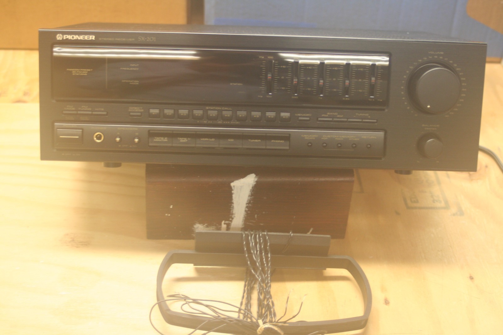 PIONEER STEREO RECEIVER SX-201 PURCHASED 1993