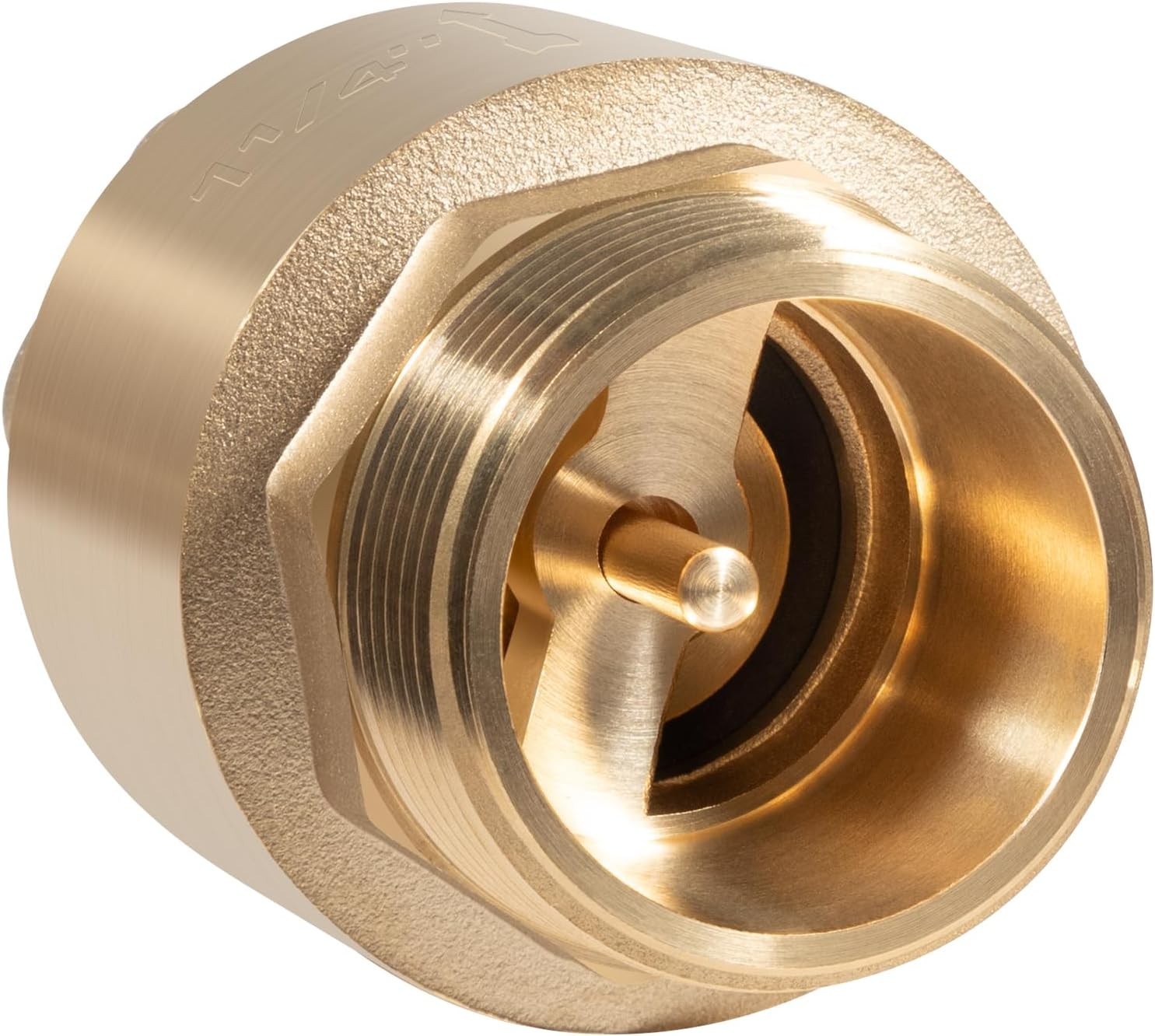 1-1/4" Brass One Way Check Valve NPT for Well Pump Irrigation Water System