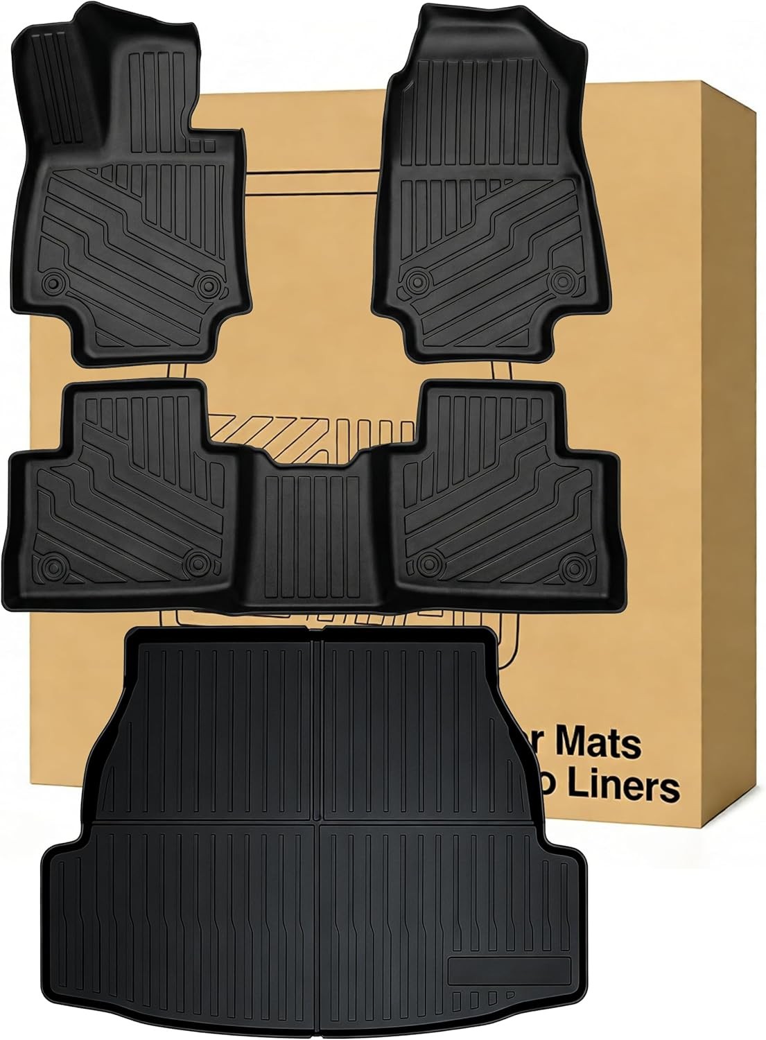 Toyota RAV4 Floor Mats 2019-2025 All Weather Set