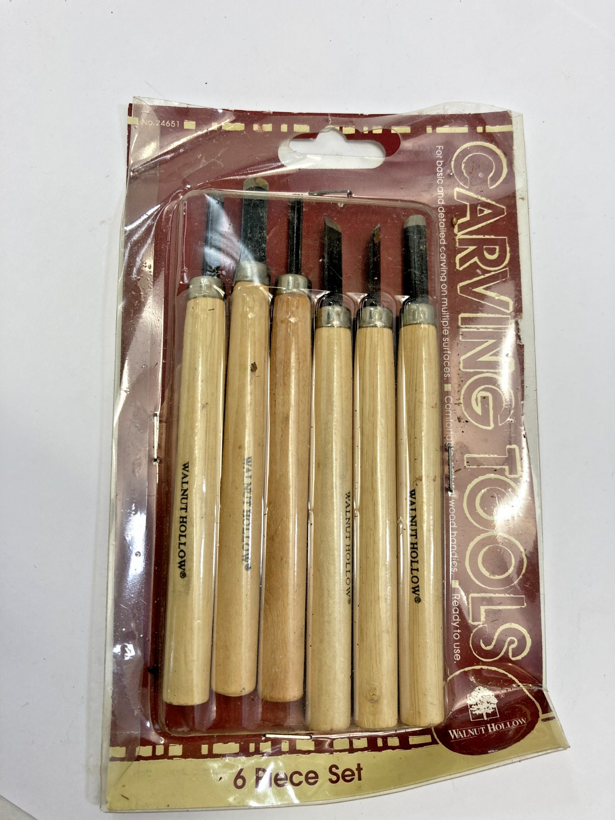 Walnut Hollow Carving Tools 6 Piece Set No. 24651 ~ Cheap Starter Set