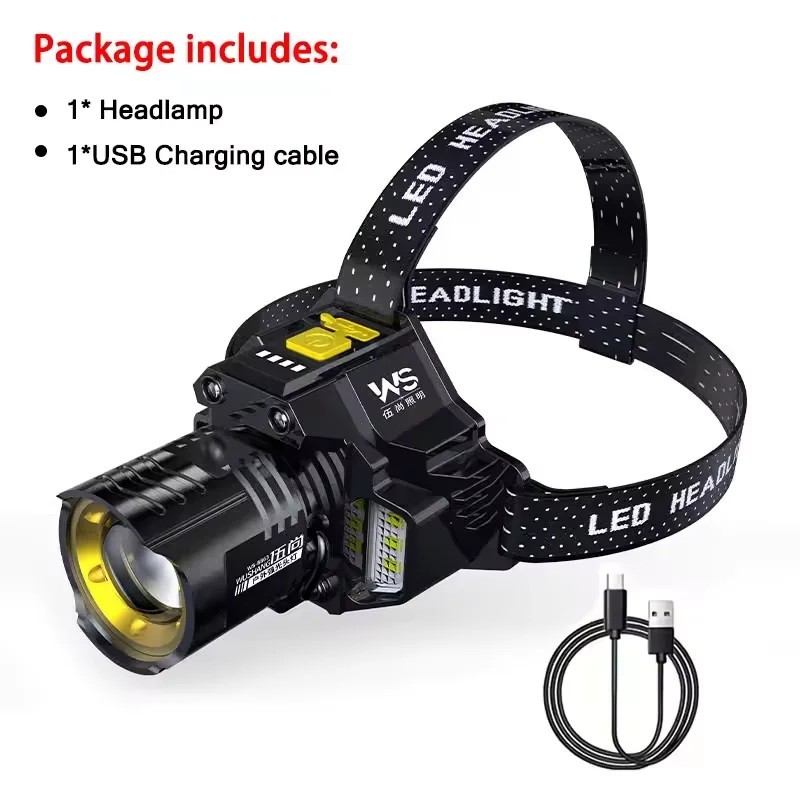 Super Bright Rechargeable LED Headlamp Headlight Flashlight Head Torch