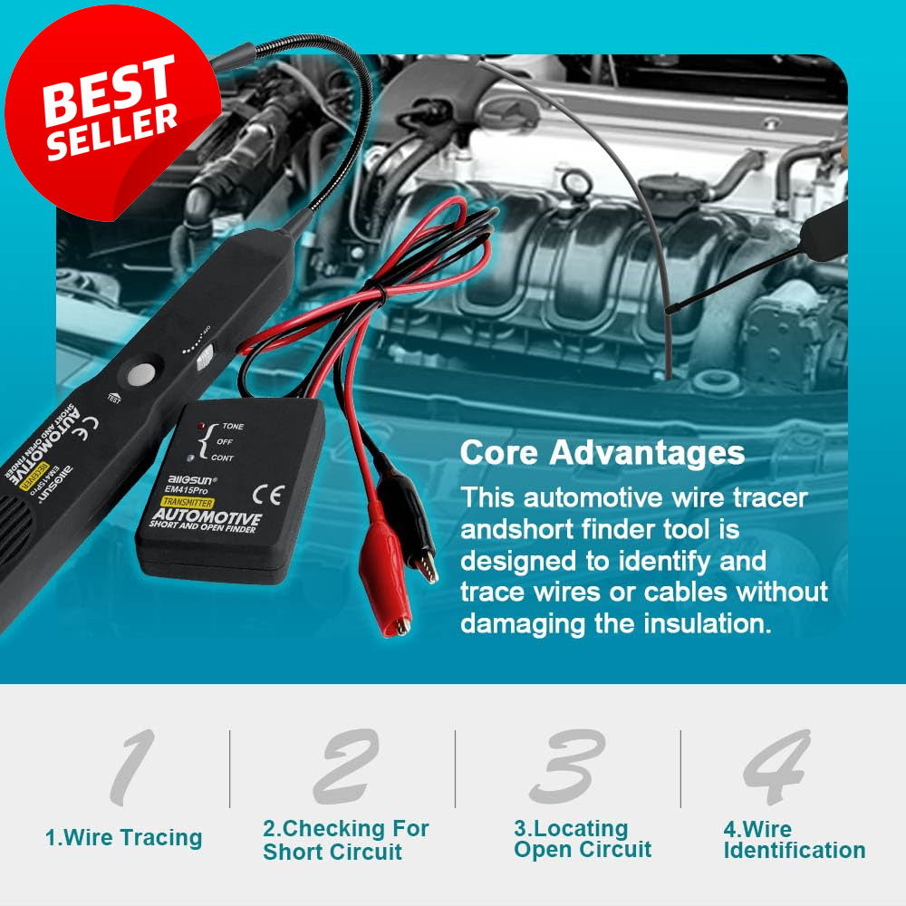 EM415Pro Cable Tracker Electrical Circuit Tester Wire Breaker Locator US