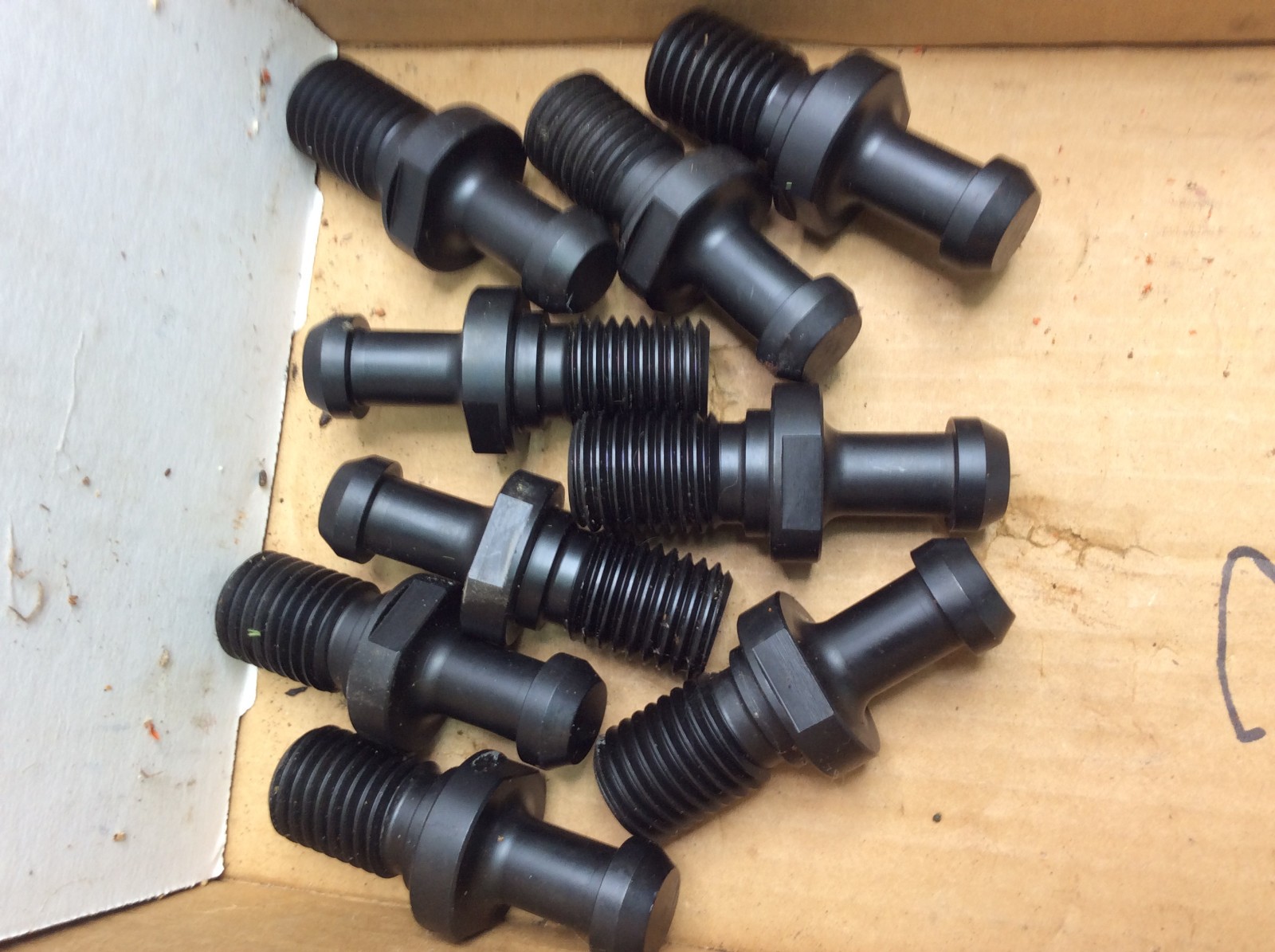 9 Pcs MAS-III CAT50 Tool Holder Retention Knobs Pull Studs 90° Solid New (2)