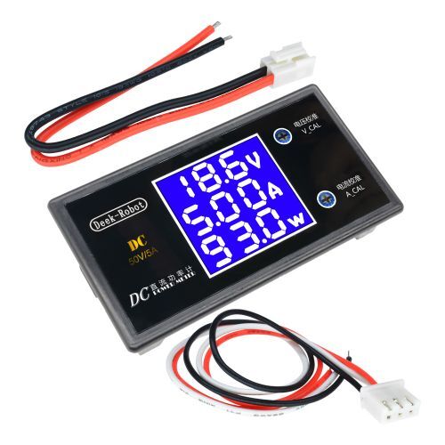 Digital DC 50V 5A 250W LCD Voltmeter Ammeter Voltage Current Volt Power Meter