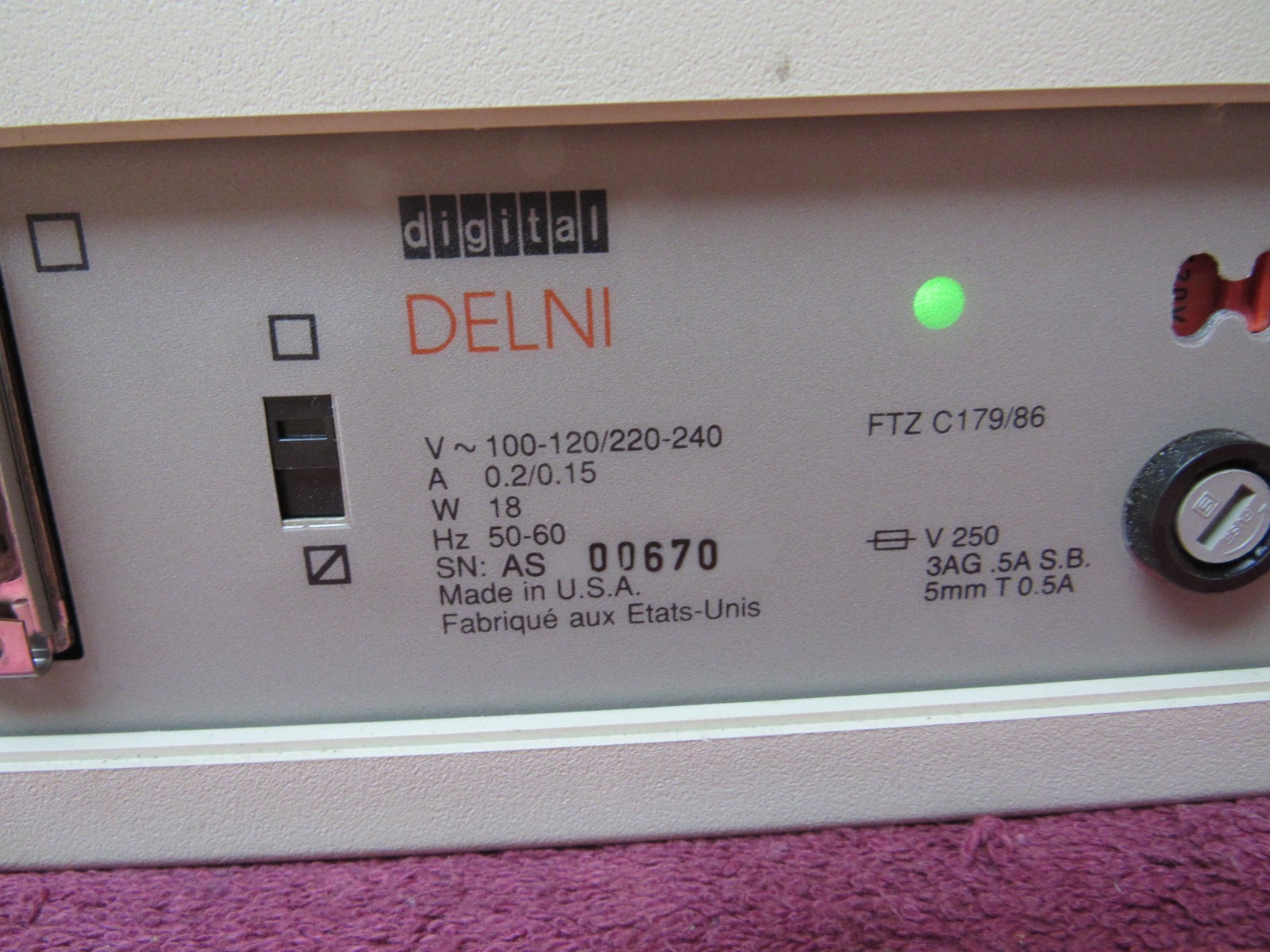 VINTAGE DIGITAL DELNI-BA NETWORK HUB