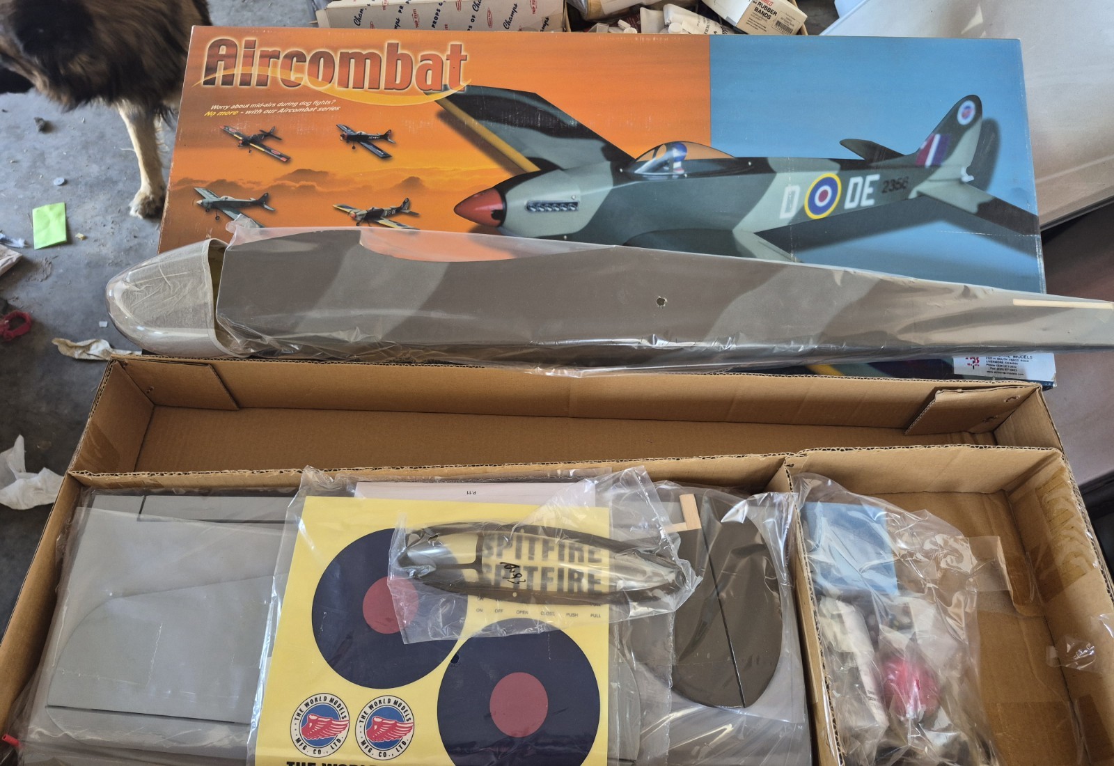 Vintage "The World Models " Spitfire R/C Nitro Plane