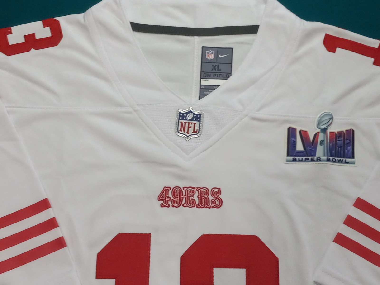 BROCK PURDY *XL** 49ERS S.BOWL LVIII, SEWN, NEW