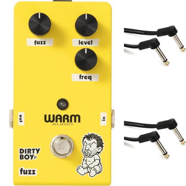 Warm Audio Dirty Boy Jr. Fuzz Pedal with Patch Cables