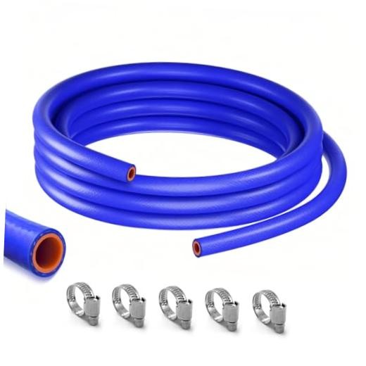 Silicone Heater Hose and Red Coolant Radiator 11/16" ID-5Ft(ID 18mm) Blue