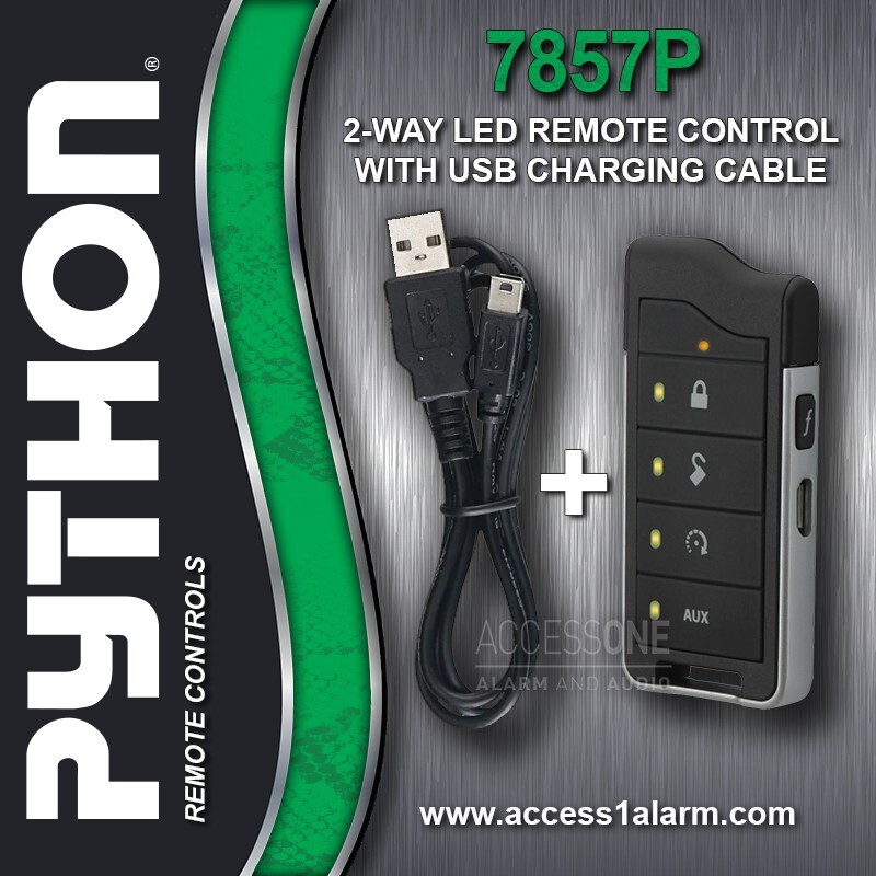 Python 7857P 2-Way LED Remote Control With USB Charger & Manual For Old 7856P