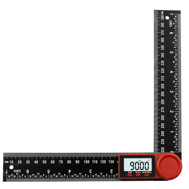 8 In/200 mm Digital Angle Finder ProtractorMeasuring Ruler with LCD Display AO