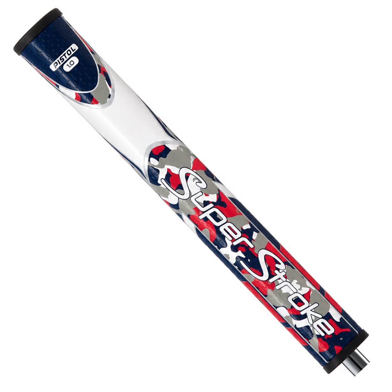 SuperStroke Zenergy Pistol 1.0 Golf Putter Grip - Non-Slip, Camo Red/White/Blue