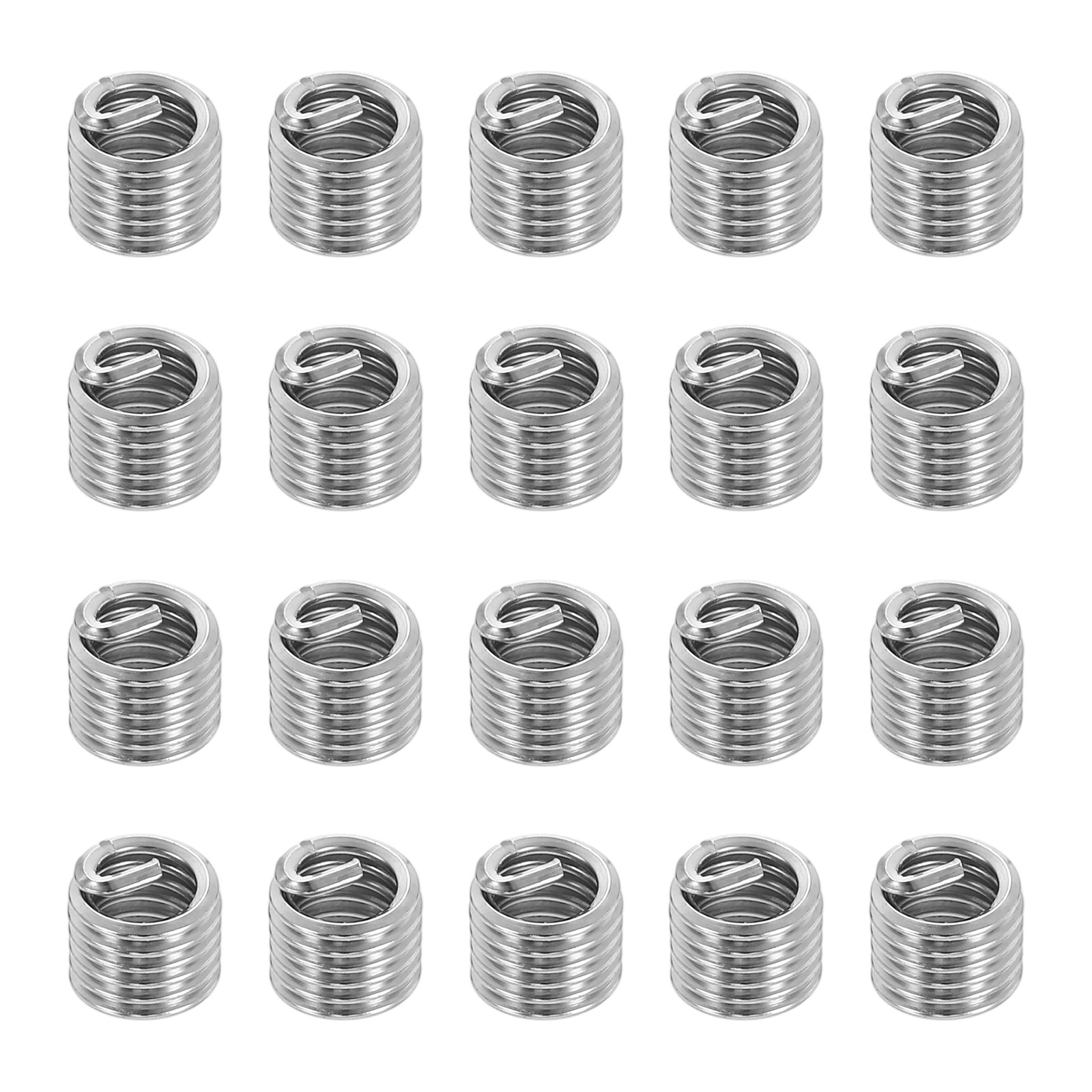 20pcs Wire Thread Inserts 8#-32 UNC 1.5D 6.3mm Helical Threaded Sleeve