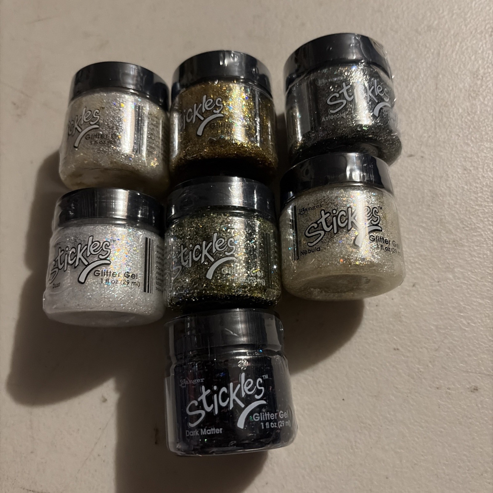 Ranger Stickles Glitter Gels Moon Dust Nebula Super Nova Astroid Dark Matter