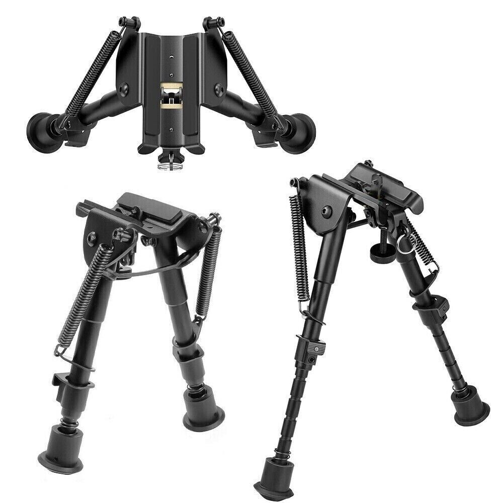 6-9" Harris Style Rifle Bipod with 20mm Picatinny Rail Mount Adapter for Hunting
