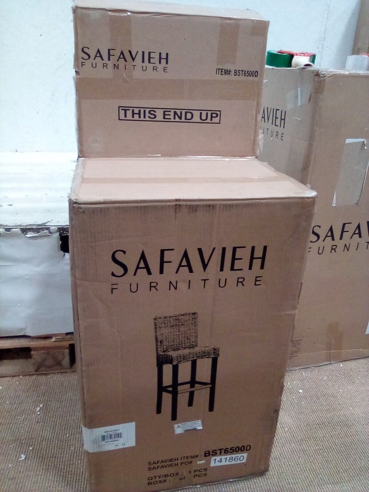 Safavieh TOBIE RATTAN BAR STOOL, Reduced Price 2172729737 BST6500D