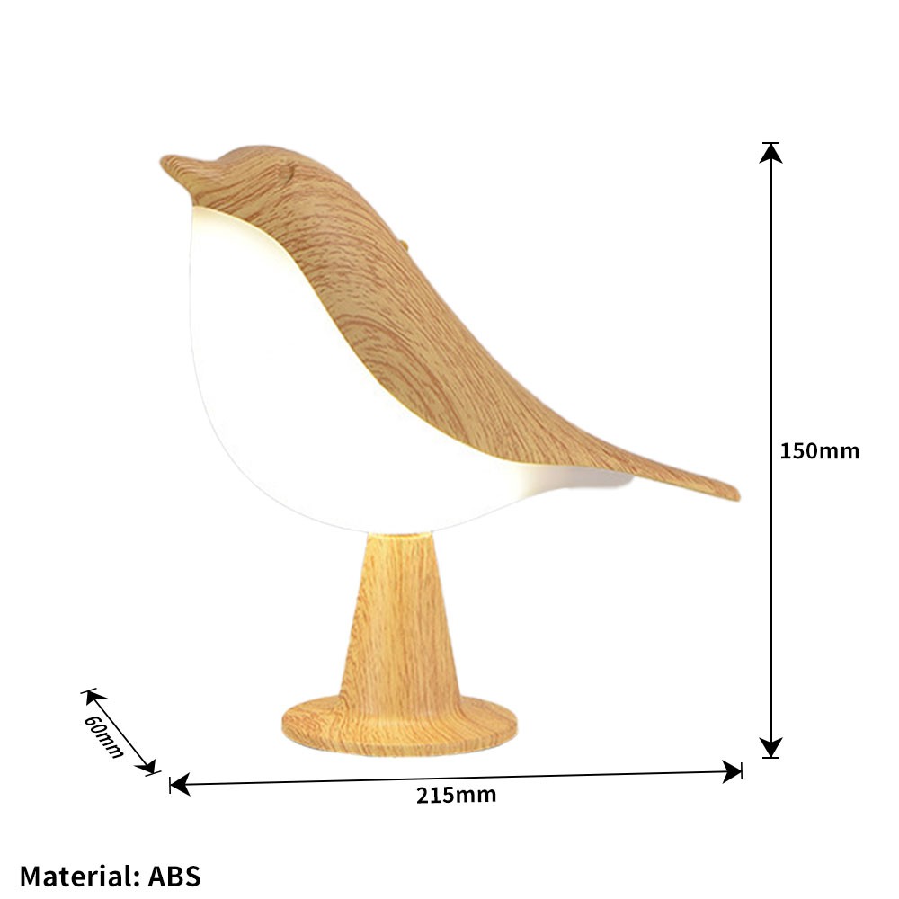 2 in 1 Aroma Lumibird Lamp Diffuser,3 Color Temperature Small Bird Table Lamp CW