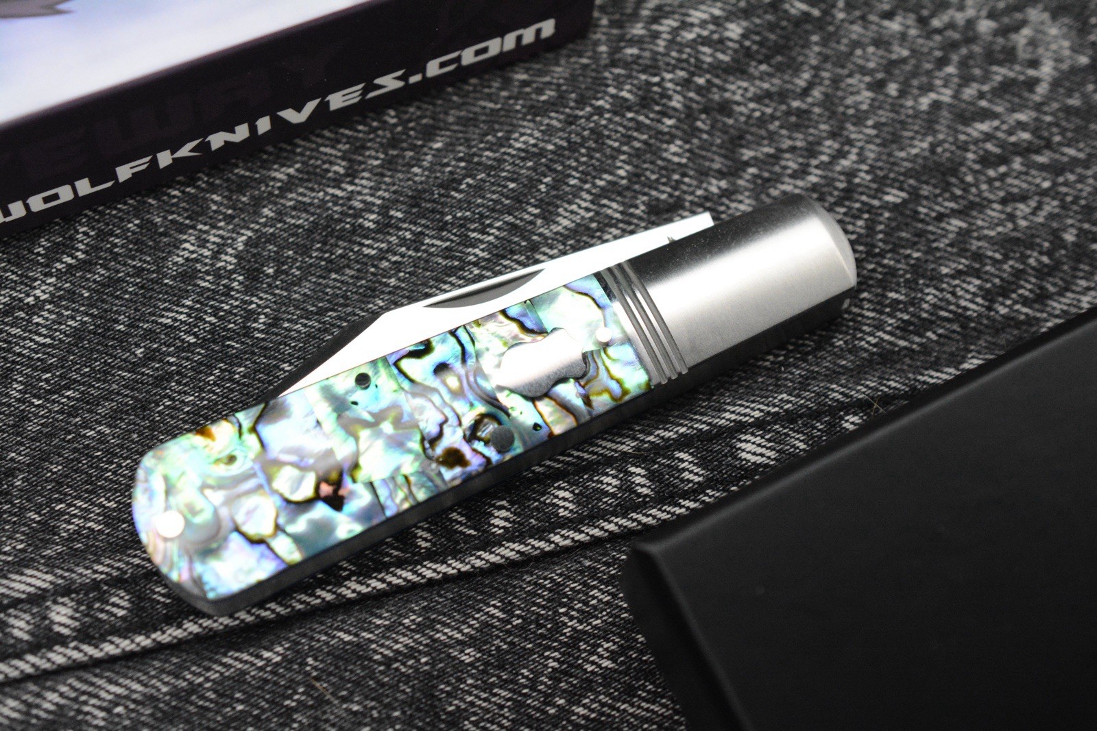 NEW Jack Wolf Gateway Barlow - Abalone Handle/ Nickel Silver/ Sandvik 14C28N