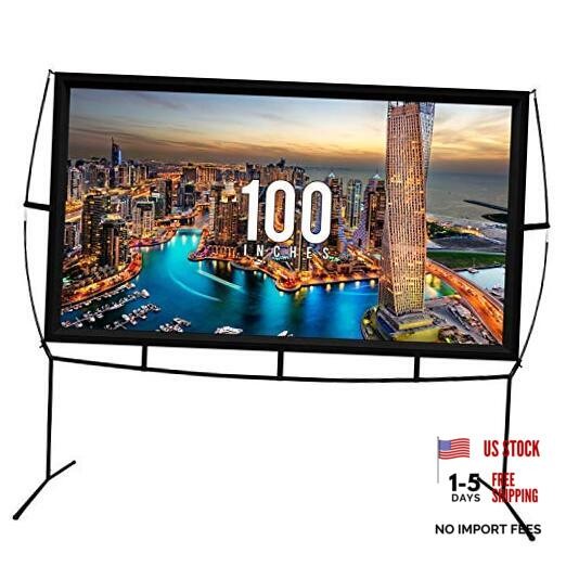 Portable Projector Screen - 100 Inch 100 Inches Projector Screen With Stand