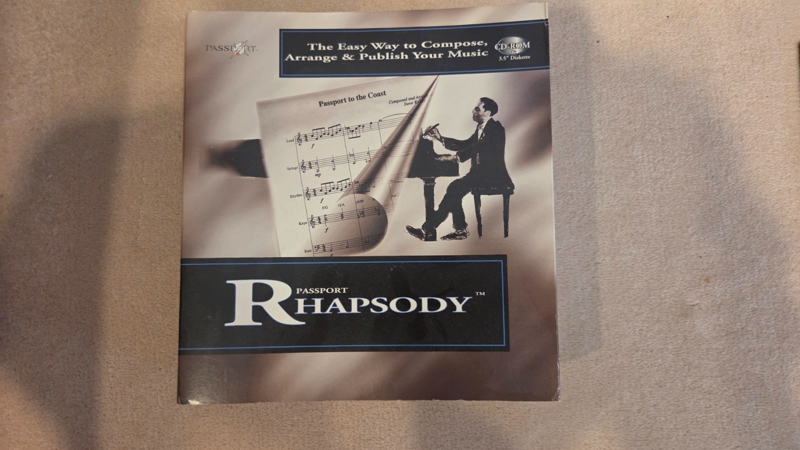 Vintage Passport Designs Rhapsody Big Box Software