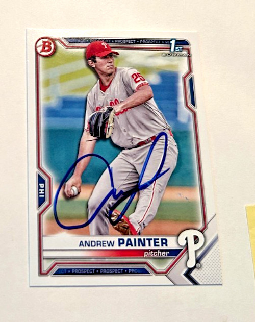 Superstar in Waiting Andrew Painter Signed RC, Obtained in Person, Clearwater B