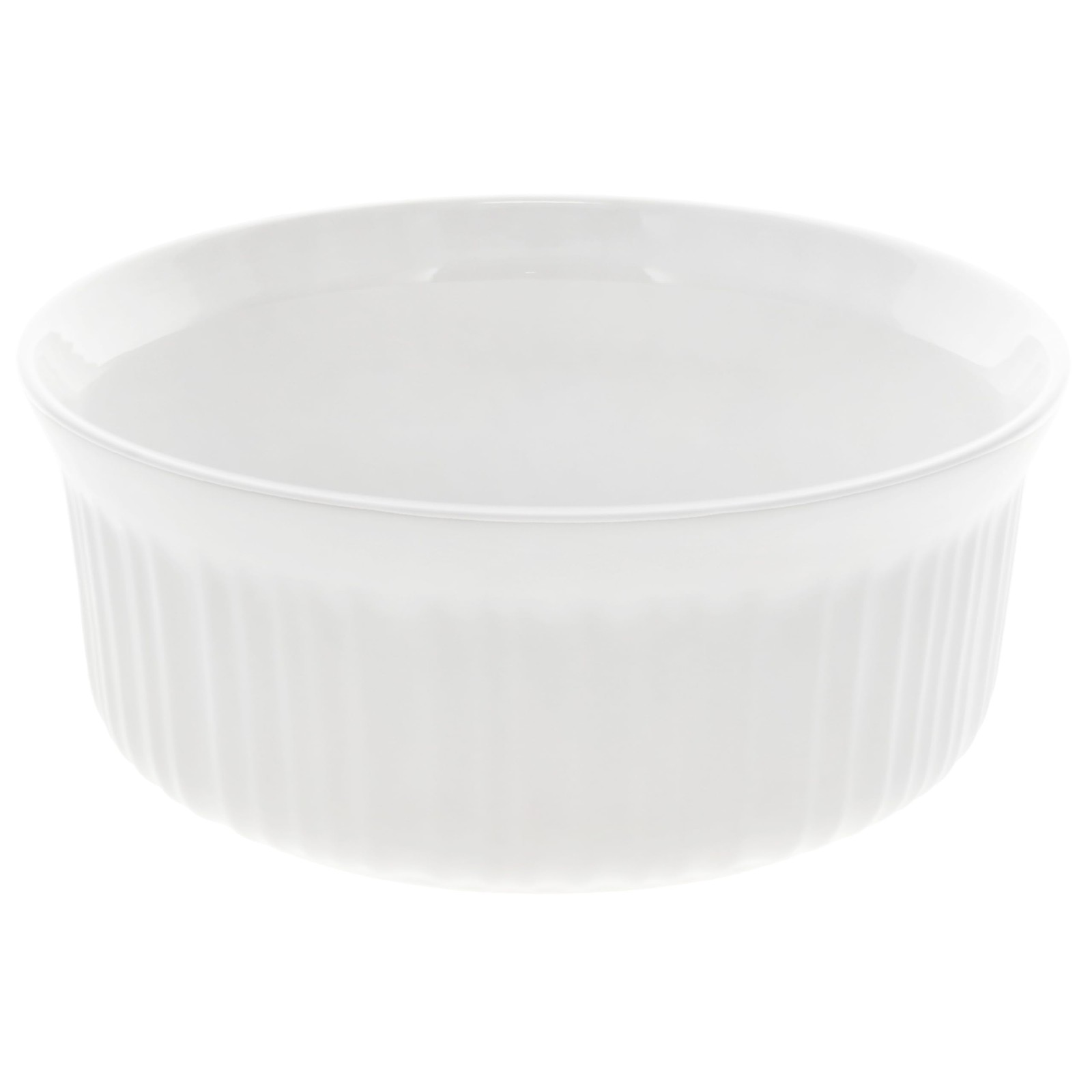 CorningWare FS1 2.5 Qt/ 2.35L Round French White Casserole Dish