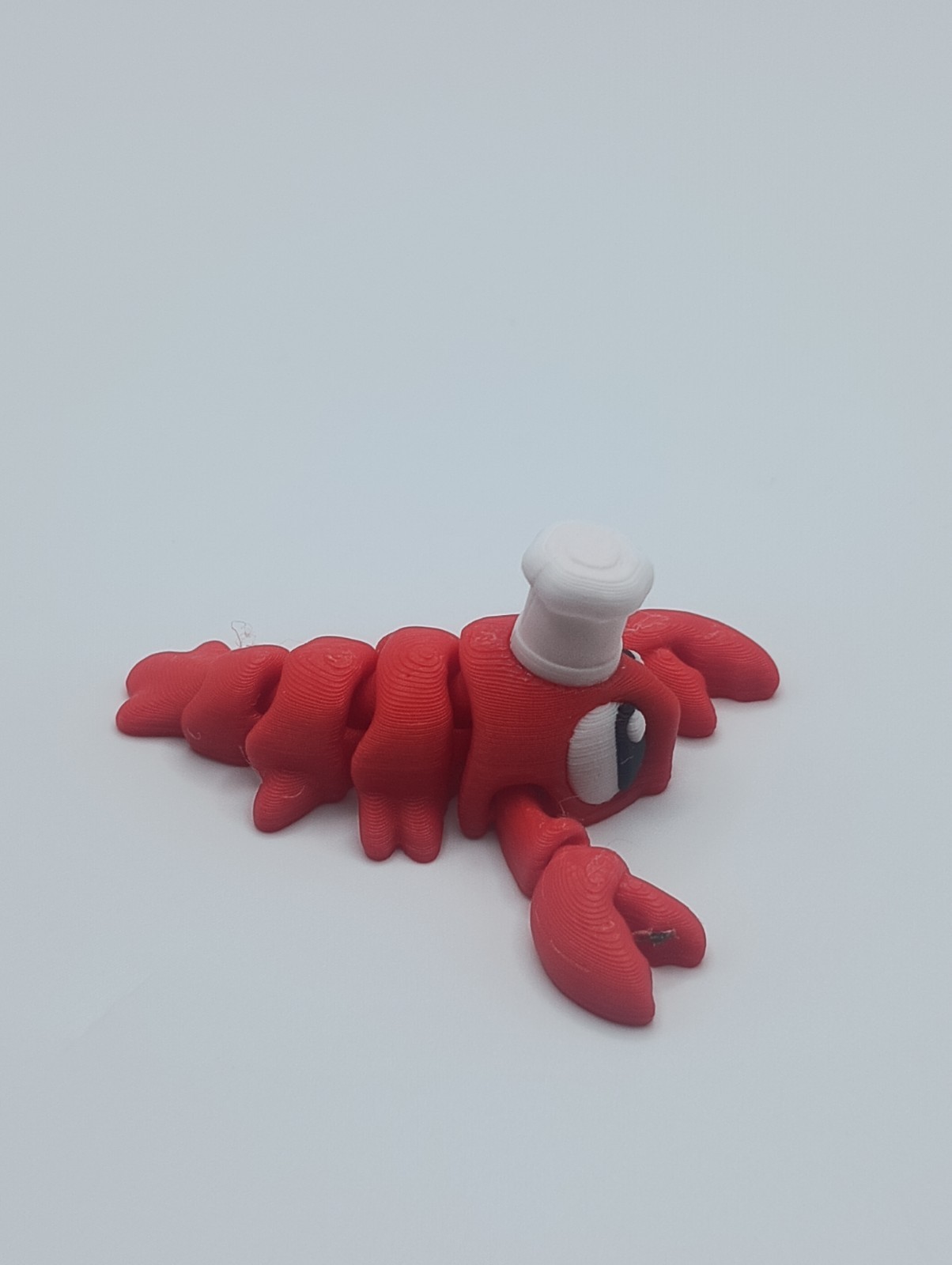 3D Printed Jiggle Pet Chef Hat Lobster