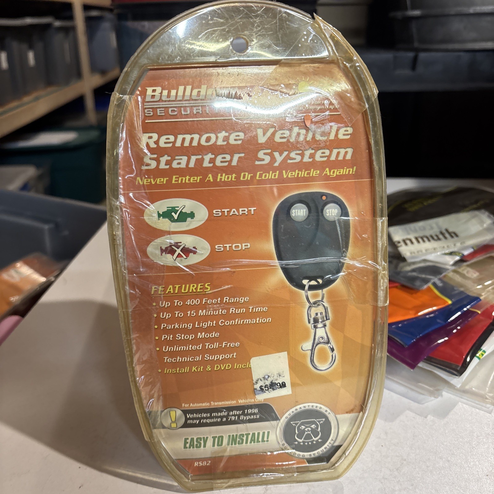 Bulldog Security RS82 Remote Vehicle Starter System 400 Foot Range NEW SEALED