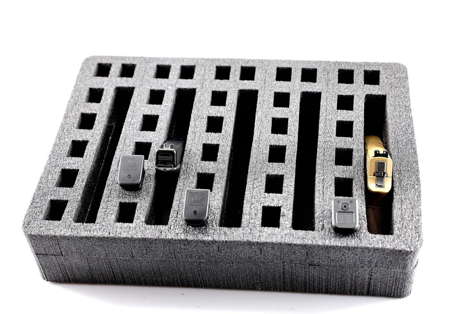 5 extra large pistol handgun foam insert with storage fits Pelican 1520 case