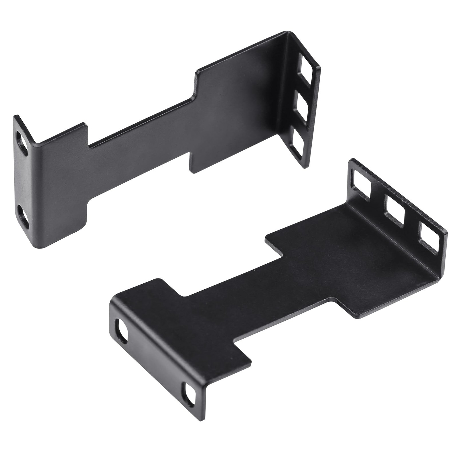 1U Server Rack Depth Extender Kit 4 Inch Recessed Mount Adapter Bracket 2 PCS