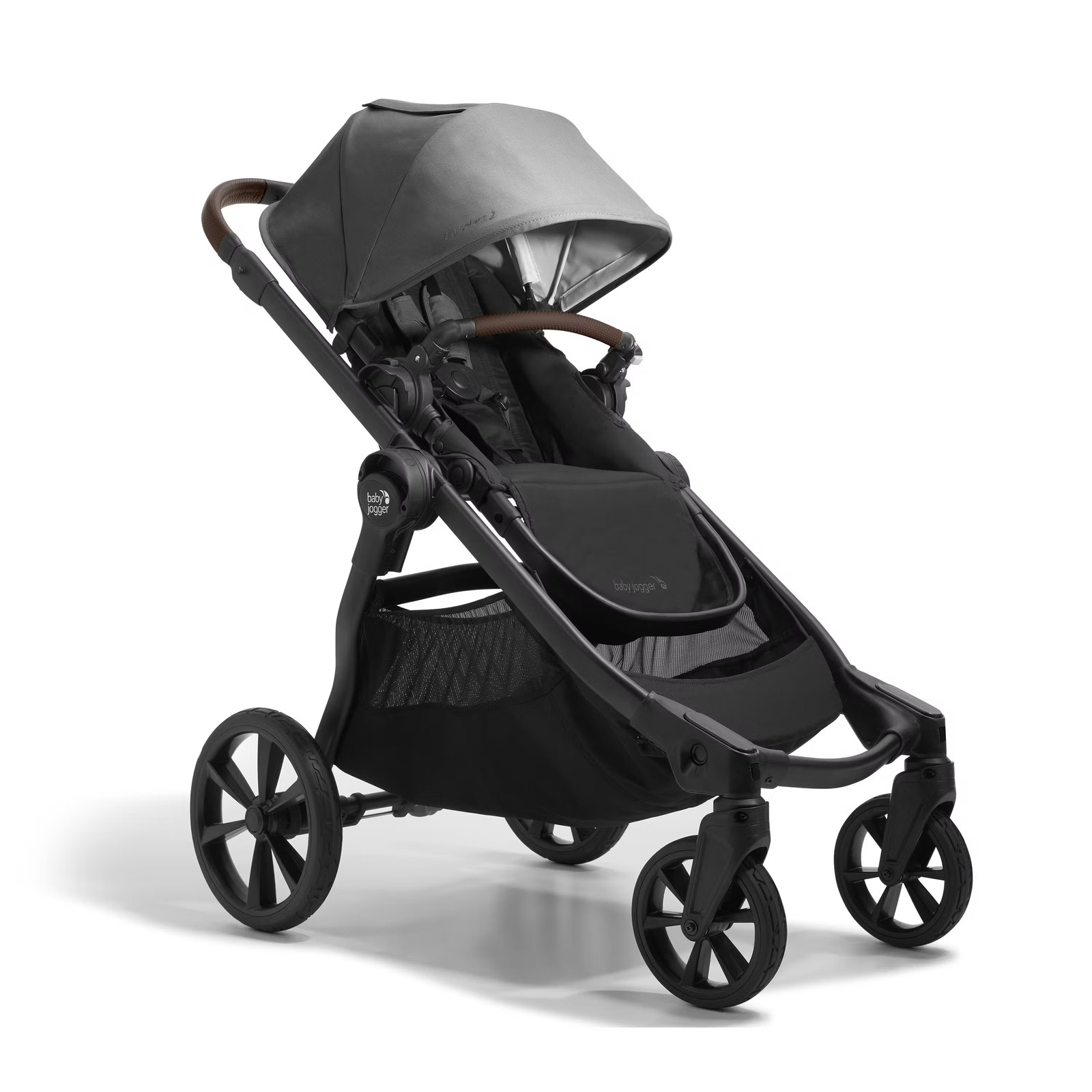 Baby Jogger City Select 2 Eco Stroller Harbor Grey Brand New Single to Double