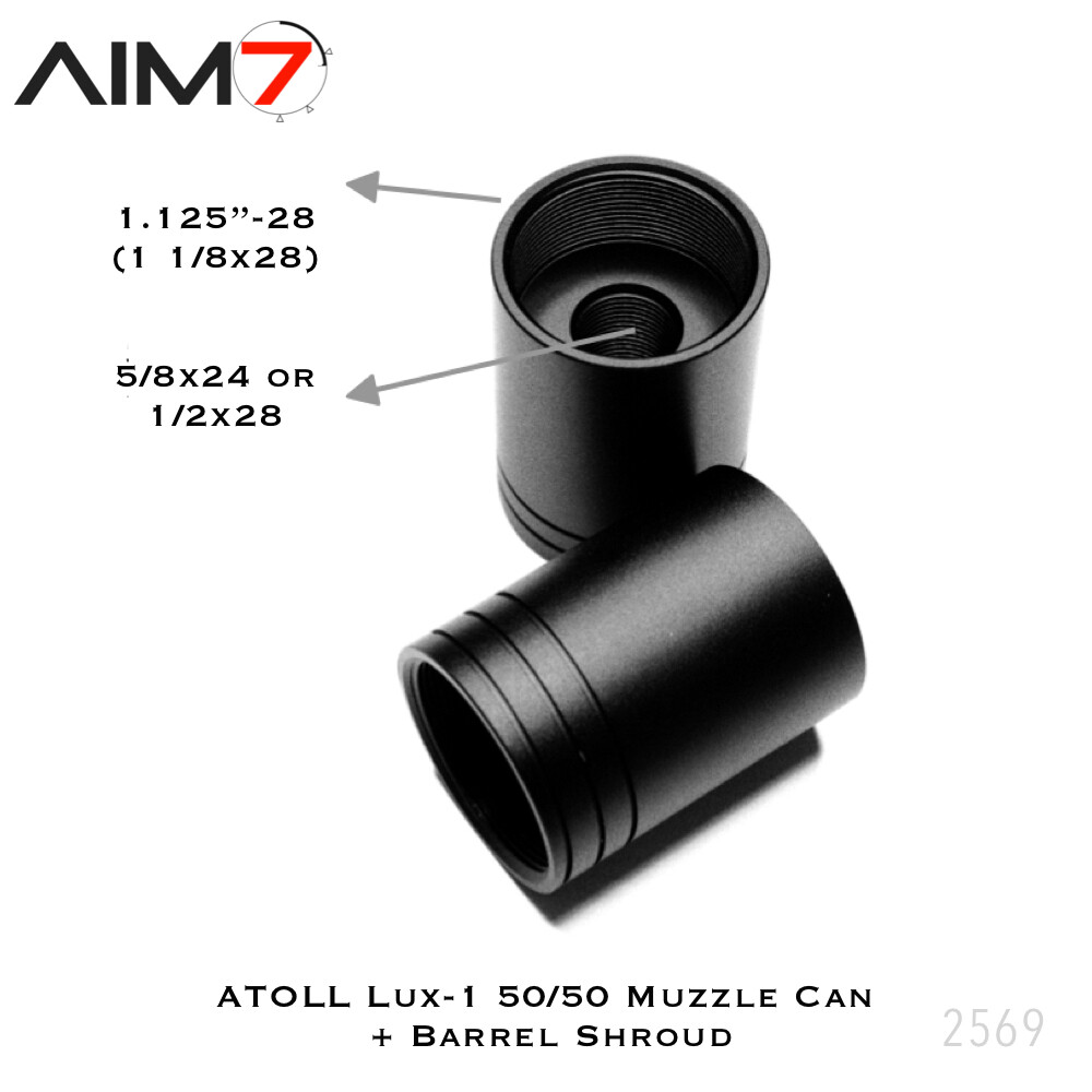 AIM7 ATOLL LUX-1 50/50 Muzzle Can 223/30cal
