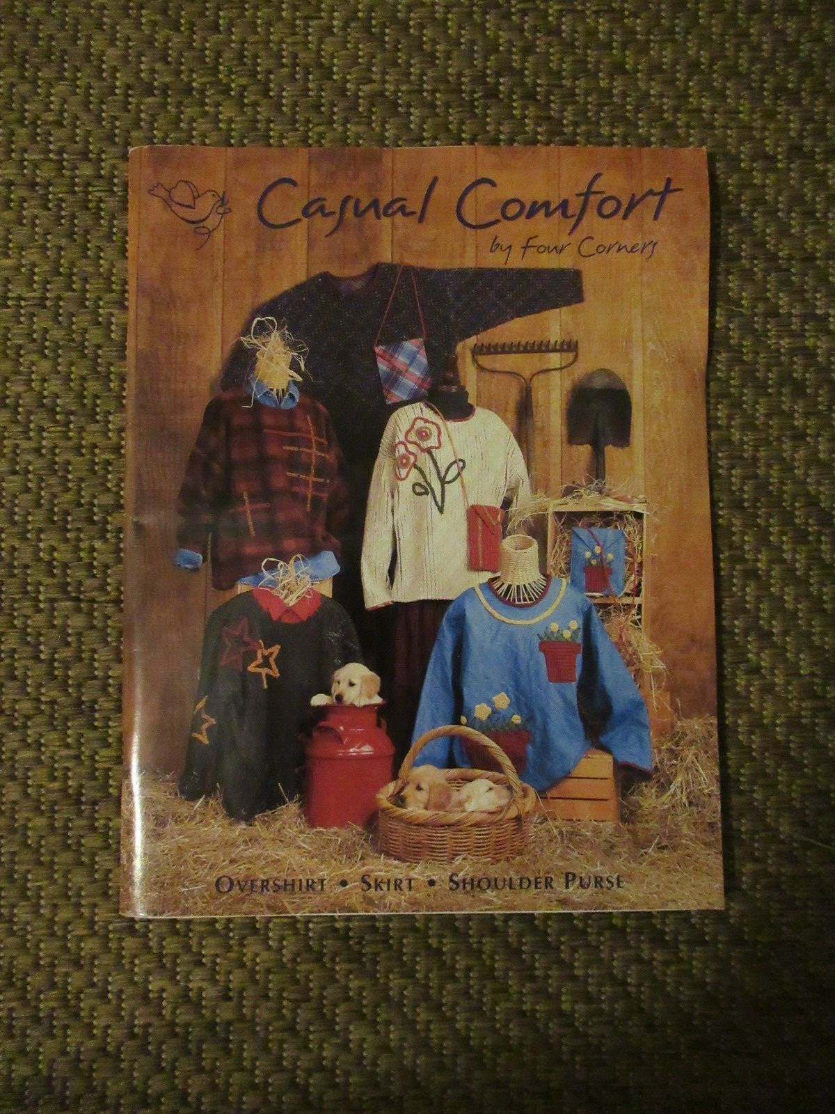 Four Corners CASUAL COMFORT Applique Patterns & Instruction Book UNCUT Purse +