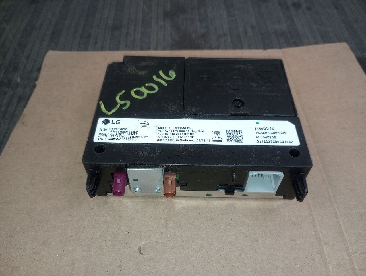 2019 Cadillac XT4 Onstar Module Chassis ECM 2977587