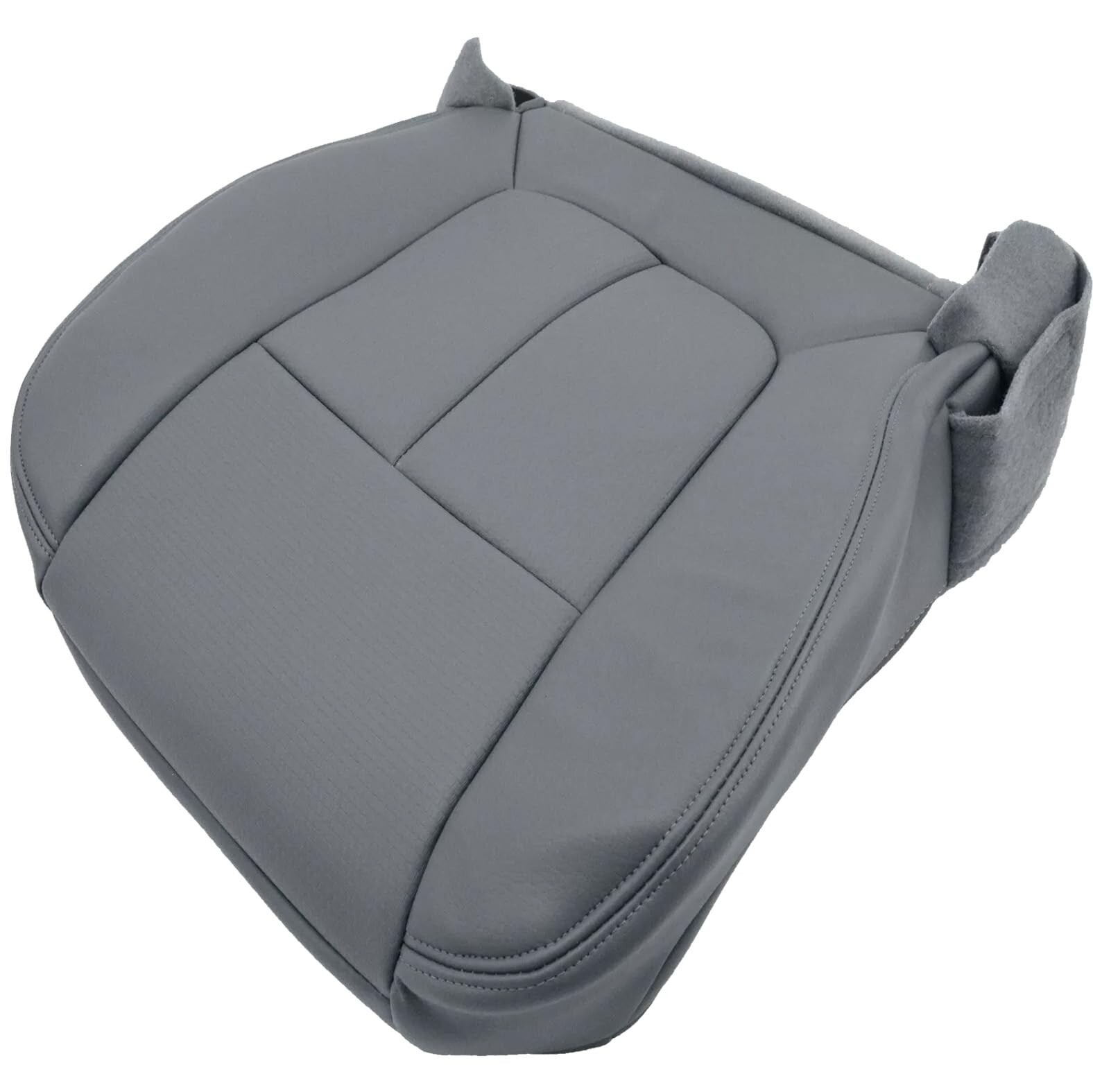Steel Gray Driver Bottom Vinyl Seat Cover for 2011-2016 Ford F-250 F-350 F-45...