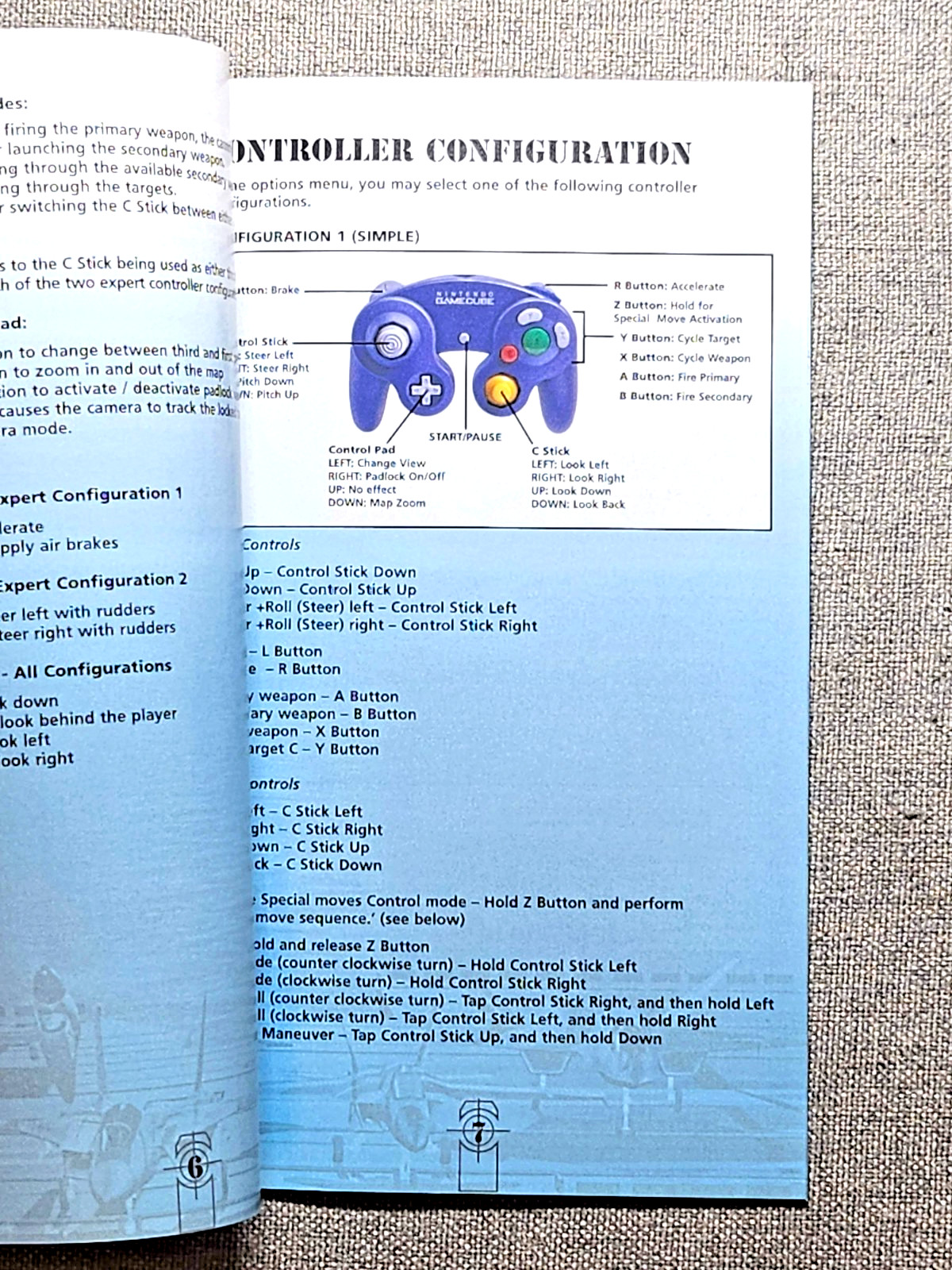 Top Gun Combat Zones Instruction Manual Only - GameCube