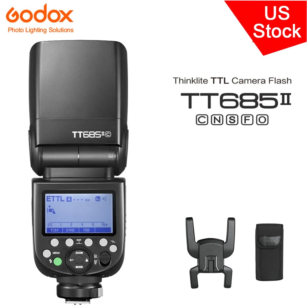 US GODOX TT685IIC/N/S/F/O TTL Flash Speedlight for Canon Nikon Sony Fuji Camera