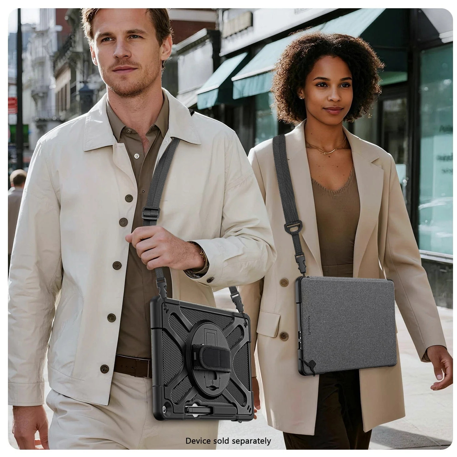 Microsoft Surface Pro 12" Case - Heavy-Duty with Hand & Shoulder Strap