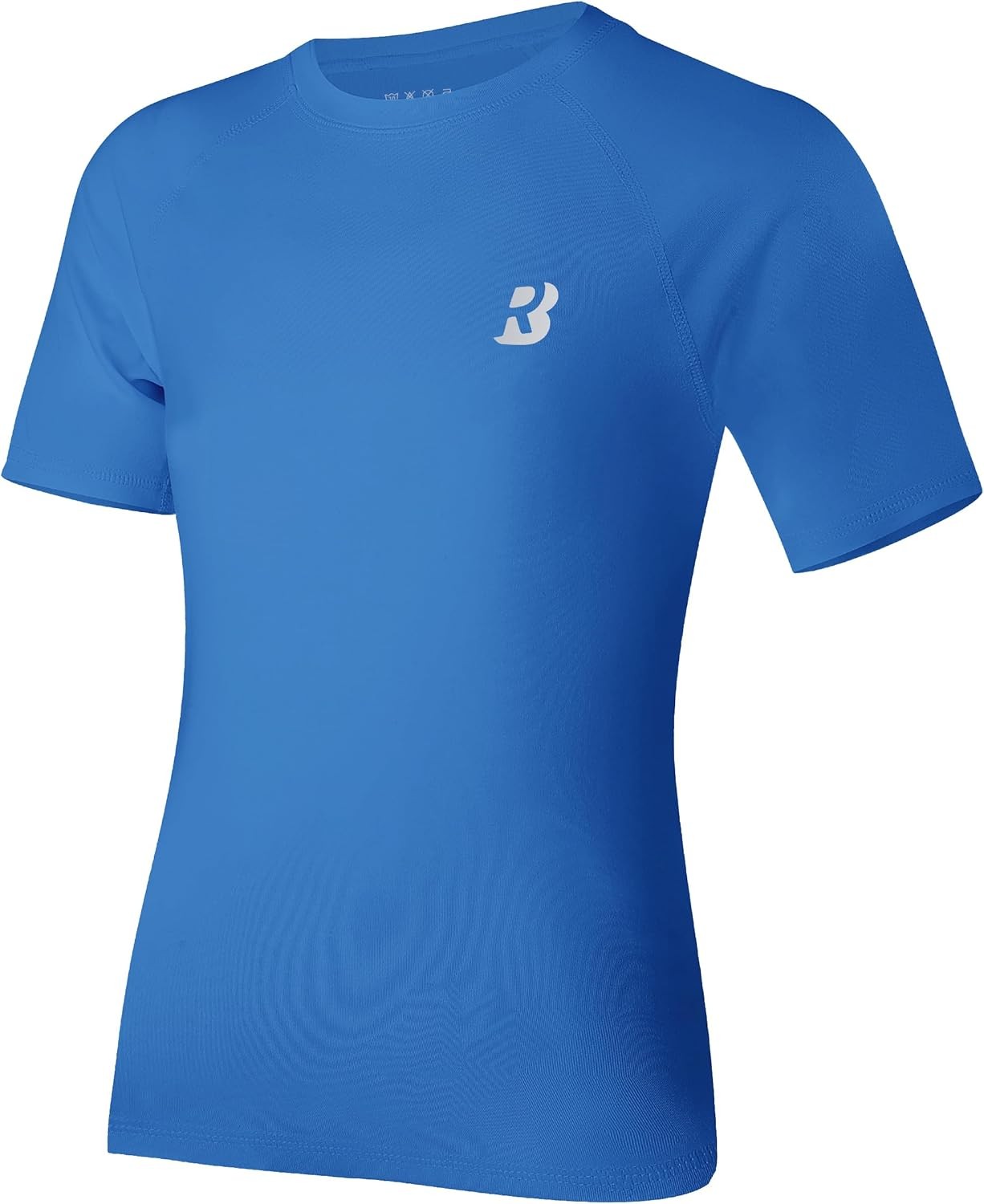 Roadbox Boys Youth Compression Shirt - Short Sleeve Medium, 1pack-royal Blue